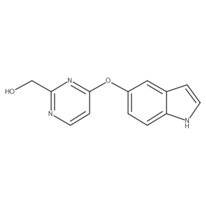 (4-(1H-indol-5-yloxy)pyrimidin-2-yl)methanol结构式