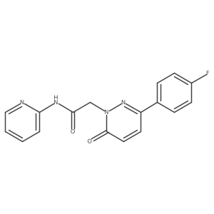 2-(3-(4-fluorophenyl)-6-oxopyridazin-1(6H)-yl)-N-(pyridin-2-yl)acetamide Structure