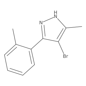 4-bromo-5-methyl-3-(o-tolyl)-1H-pyrazole Structure