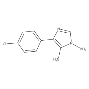 4-(4-Chlorophenyl)-1H-imidazole-1,5-diamine Structure