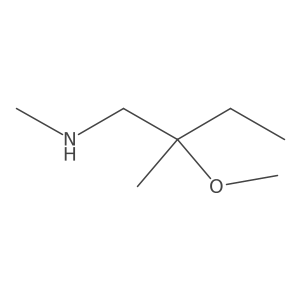 (2-Methoxy-2-methylbutyl)(methyl)amine Structure