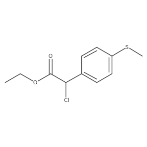 Chloro-(4-methylsulfanyl-phenyl)-acetic acid ethyl ester结构式