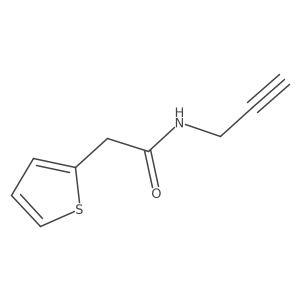 N-(prop-2-yn-1-yl)-2-(thiophen-2-yl)acetamide Structure