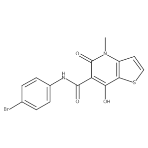 N-(4-bromophenyl)-7-hydroxy-4-methyl-5-oxo-4,5-dihydrothieno[3,2-b]pyridine-6-carboxamide Structure