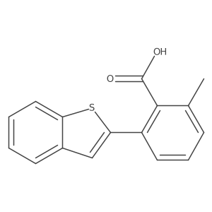 2-[Benzo(B)thiophen-2-YL]-6-methylbenzoic acid Structure