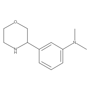 N,N-dimethyl-3-(morpholin-3-yl)aniline Structure