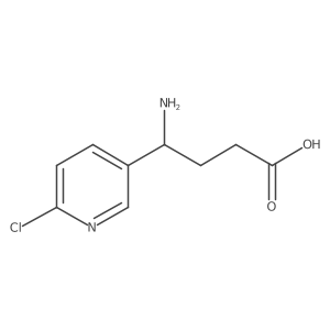 4-Amino-4-(6-chloropyridin-3-yl)butanoic acid结构式
