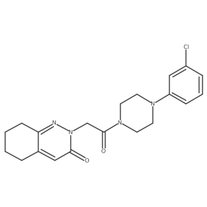 2-{2-[4-(3-chlorophenyl)piperazino]-2-oxoethyl}-5,6,7,8-tetrahydro-3(2H)-cinnolinone Structure