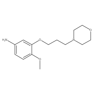 4-Methoxy-3-(3-morpholinopropoxy)aniline结构式