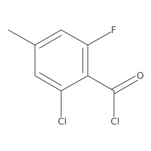 2-Chloro-6-fluoro-4-methylbenzoyl chloride结构式