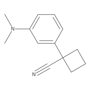 1-[3-(Dimethylamino)phenyl]cyclobutane-1-carbonitrile Structure
