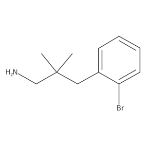 3-(2-Bromophenyl)-2,2-dimethylpropan-1-amine Structure