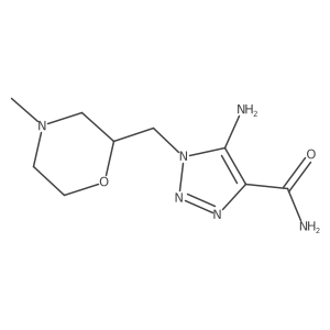 5-Amino-1-[(4-methyl-2-morpholinyl)methyl]-1H-1,2,3-triazole-4-carboxamide结构式
