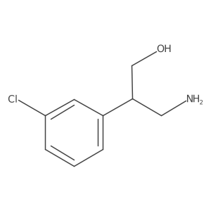 3-Amino-2-(3-chlorophenyl)propan-1-ol结构式