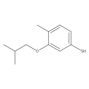 3-iso-Butoxy-4-methylthiophenol结构式