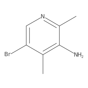 5-Bromo-2,4-dimethyl-3-pyridinamine结构式