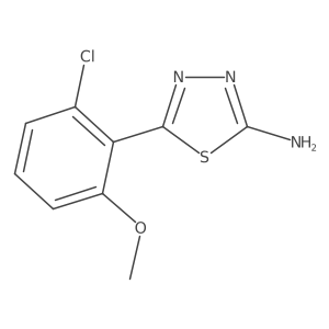 5-(2-Chloro-6-methoxyphenyl)-1,3,4-thiadiazol-2-amine Structure