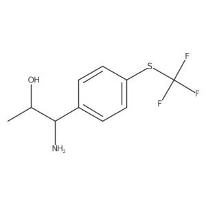(1S)-1-Amino-1-[4-(trifluoromethylthio)phenyl]propan-2-OL结构式