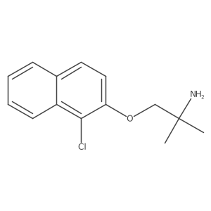 2-(1-Chloronaphthalen-2-yloxy)-1,1-dimethylethylamine Structure