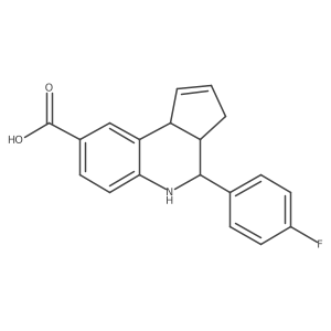 (3aR,4S,9bS)-4-(4-fluorophenyl)-3a,4,5,9b-tetrahydro-3H-cyclopenta[c]quinoline-8-cArboxylic acid结构式