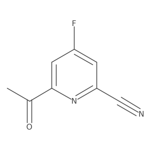 6-Acetyl-4-fluoropyridine-2-carbonitrile Structure