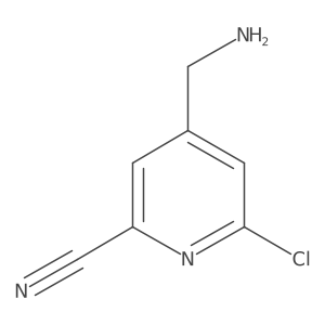 4-(Aminomethyl)-6-chloropyridine-2-carbonitrile Structure