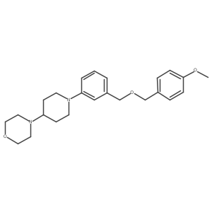 4-(1-(3-((4-Methoxybenzyloxy)methyl)phenyl)piperidin-4-yl)morpholine结构式