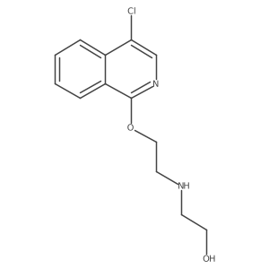 2-[2-(4-Chloroisoquinolin-1-yl)oxyethylamino]ethanol结构式