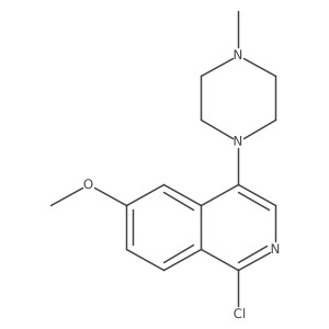 1-Chloro-6-methoxy-4-(4-methylpiperazin-1-YL)isoquinoline结构式