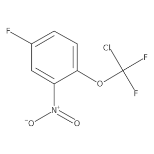 1-[Chloro(difluoro)methoxy]-4-fluoro-2-nitro-benzene结构式