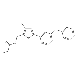 5-Thiazolemethanol, 4-methyl-2-[4-(phenylmethyl)-2-pyridinyl]-, 5-propanoate Structure
