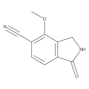4-Methoxy-1-oxoisoindoline-5-carbonitrile结构式