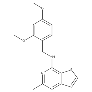 N-(2,4-dimethoxybenzyl)-5-methylthieno[2,3-c]pyridin-7-amine Structure
