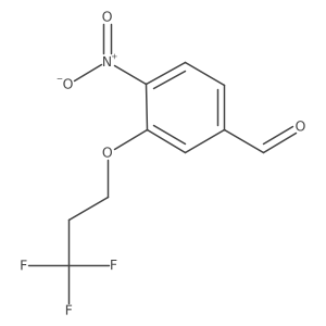 4-Nitro-3-(3,3,3-trifluoropropoxy)benzaldehyde Structure
