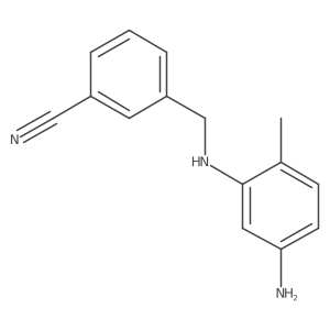 3-[(5-Amino-2-methylanilino)methyl]benzonitrile结构式