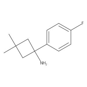 1-(4-Fluorophenyl)-3,3-dimethylcyclobutan-1-amine Structure