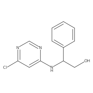 2-((6-Chloropyrimidin-4-yl)amino)-2-phenylethan-1-ol Structure
