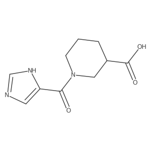 1-(1H-imidazole-5-carbonyl)piperidine-3-carboxylic acid结构式