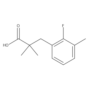 3-(2-Fluoro-3-methylphenyl)-2,2-dimethylpropanoic acid结构式