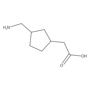2-[3-(Aminomethyl)cyclopentyl]acetic acid结构式