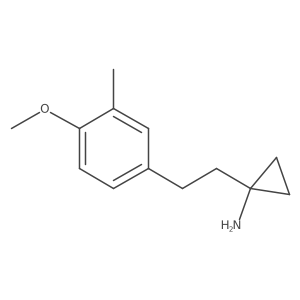 1-[2-(4-Methoxy-3-methylphenyl)ethyl]cyclopropan-1-amine结构式