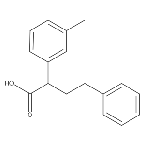 2-(3-Methylphenyl)-4-phenylbutanoic acid Structure