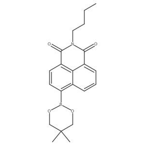 2-Butyl-6-(5,5-dimethyl-1,3,2-dioxaborinan-2-yl)-1H-benzo[de]isoquinoline-1,3(2H)-dione结构式