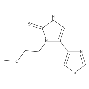 4-(2-methoxyethyl)-5-(1,3-thiazol-4-yl)-4H-1,2,4-triazole-3-thiol结构式