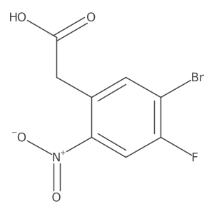 5-Bromo-4-fluoro-2-nitrophenylacetic acid Structure