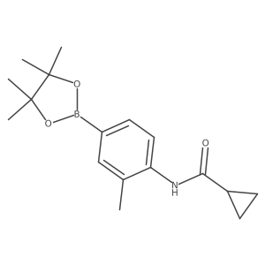 N-[2-methyl-4-(4,4,5,5-tetramethyl-1,3,2-dioxaborolan-2-yl)phenyl]cyclopropanecarboxamide Structure