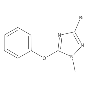 3-bromo-1-methyl-5-phenoxy-1H-1,2,4-triazole Structure