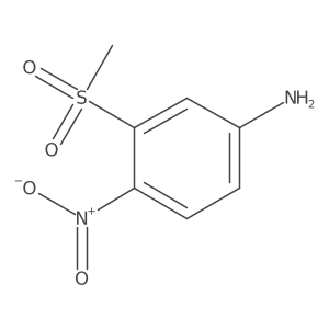 3-(Methylsulfonyl)-4-nitroaniline结构式