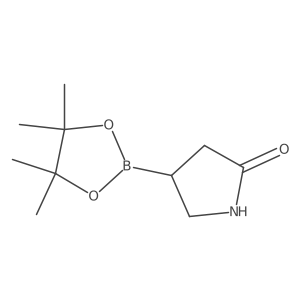 4-(4,4,5,5-Tetramethyl-1,3,2-dioxaborolan-2-yl)pyrrolidin-2-one Structure