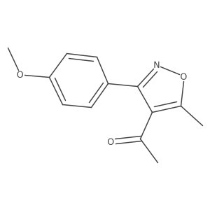 1-[3-(4-Methoxy-phenyl)-5-methyl-isoxazol-4-yl]-ethanone结构式